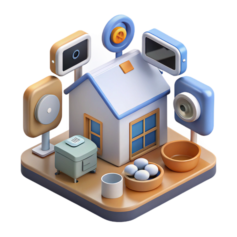 Smart Home Security System IoT Devices Home Automation png