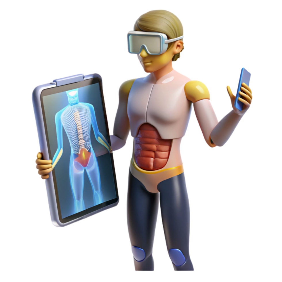 Virtual Reality Anatomy 3D Human Body Visualization png