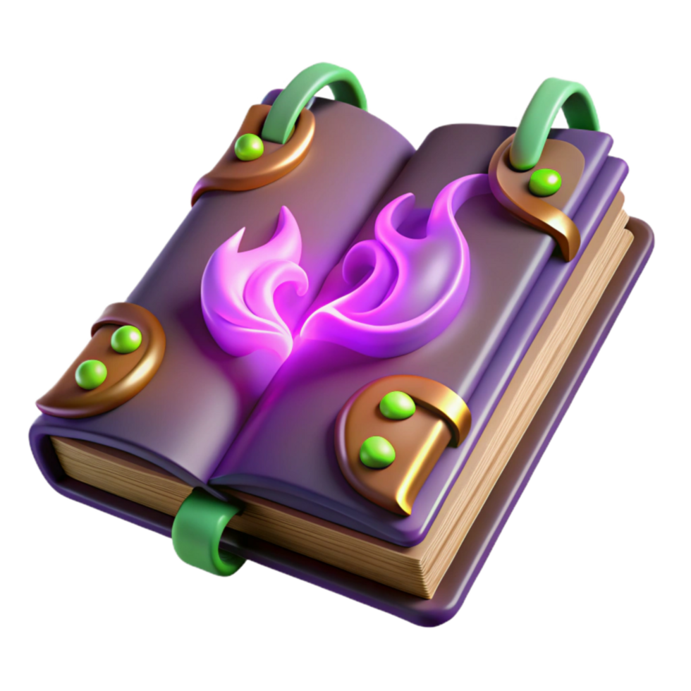 Mystical Grimoire Arcane Book of Spells and Enchantments png