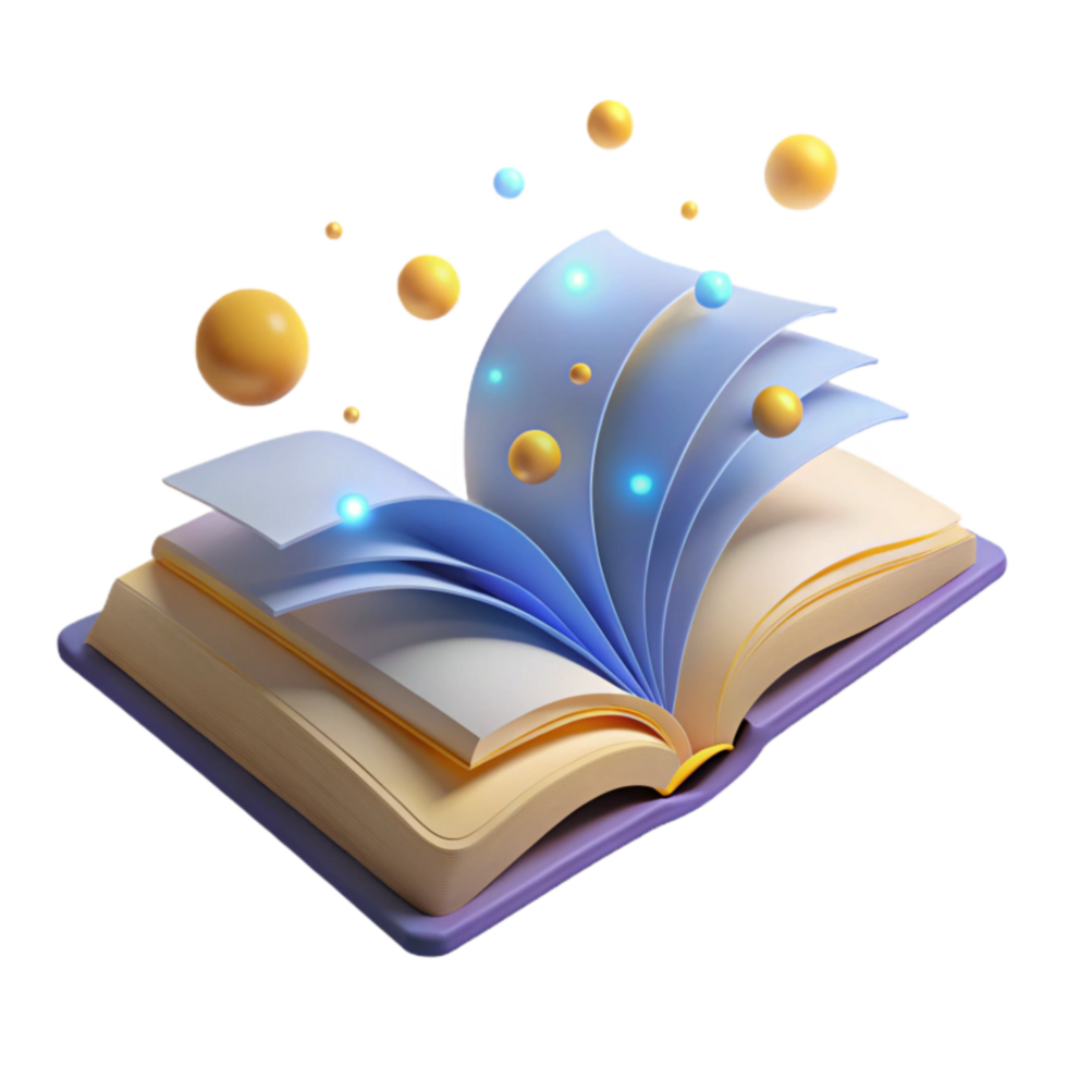 Magical Book A Journey into Imagination and Knowledge png