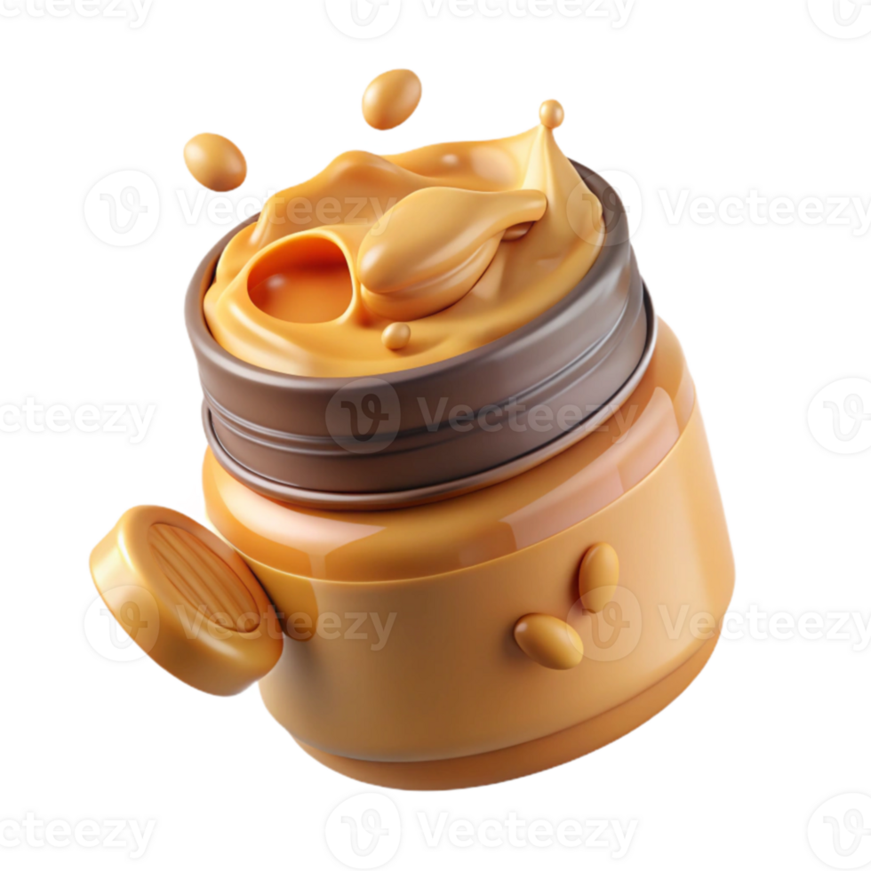 Creamy Peanut Butter Splash Jar of Deliciousness png