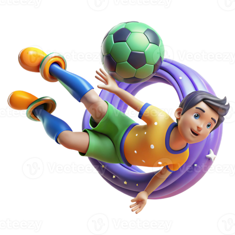 Soccer Kid's Amazing Kick 3D Animation png