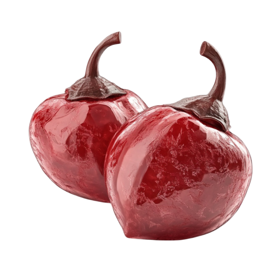 Two Red Cherries on a Transparent Background png