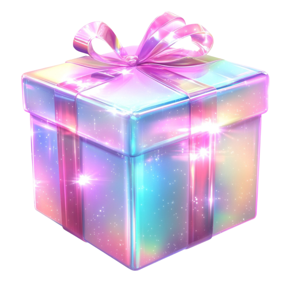 Colorful Gift Box with a Bow png