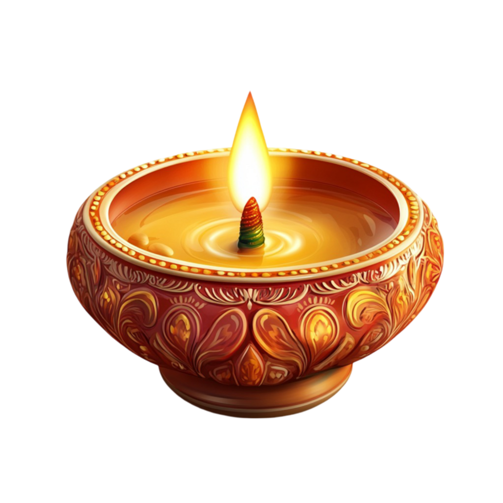 Festive Candle with Transparent Background png