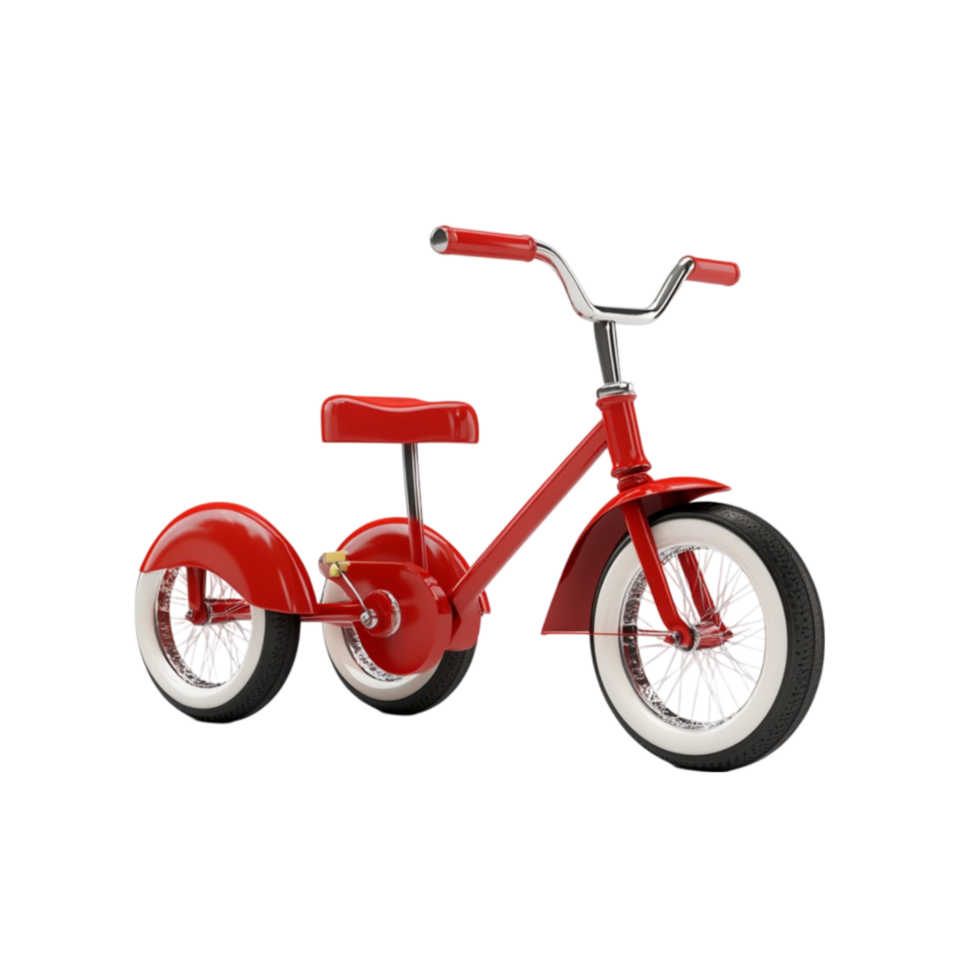 Vintage Tricycle Illustration on Transparent Background png