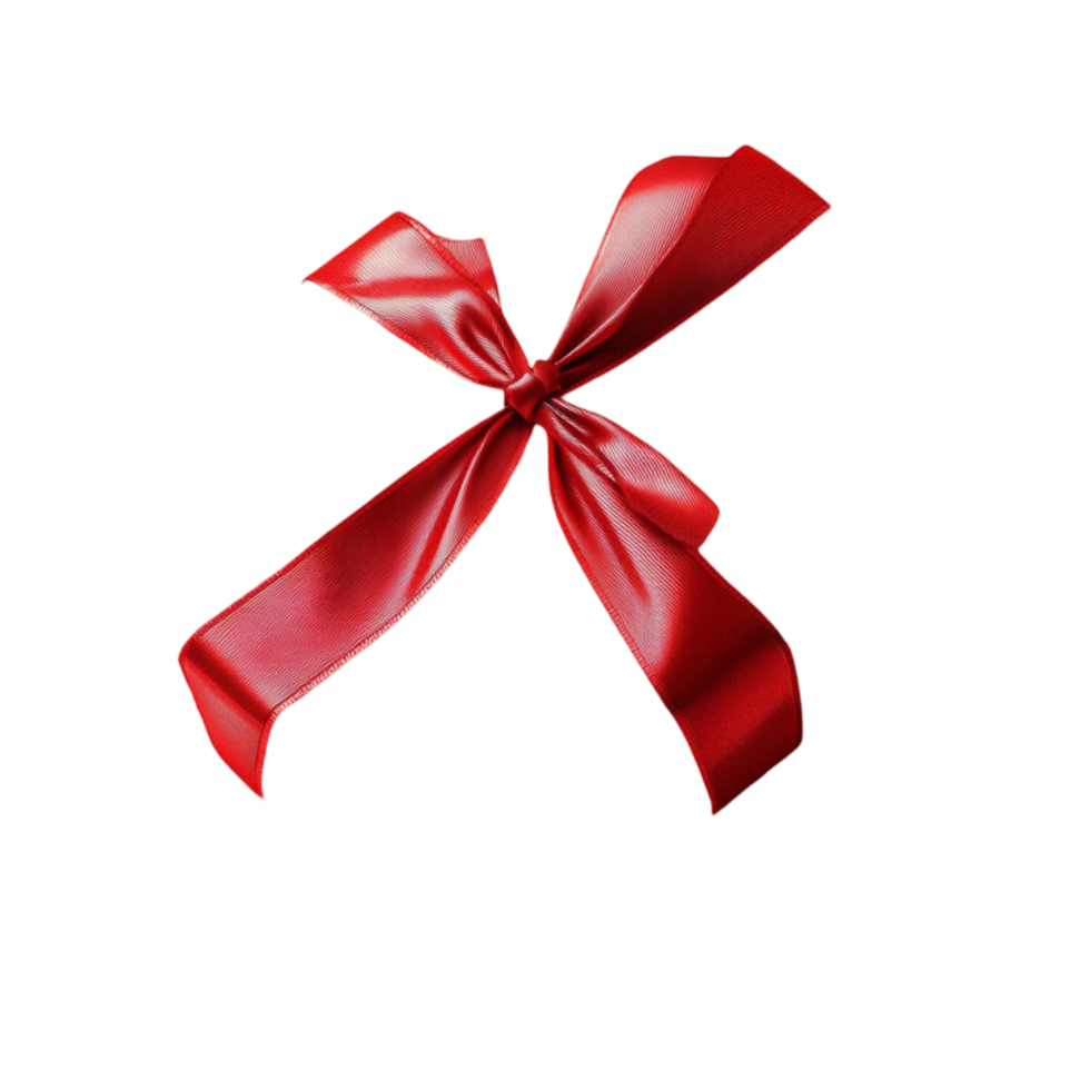 A red ribbon tied around a black background png