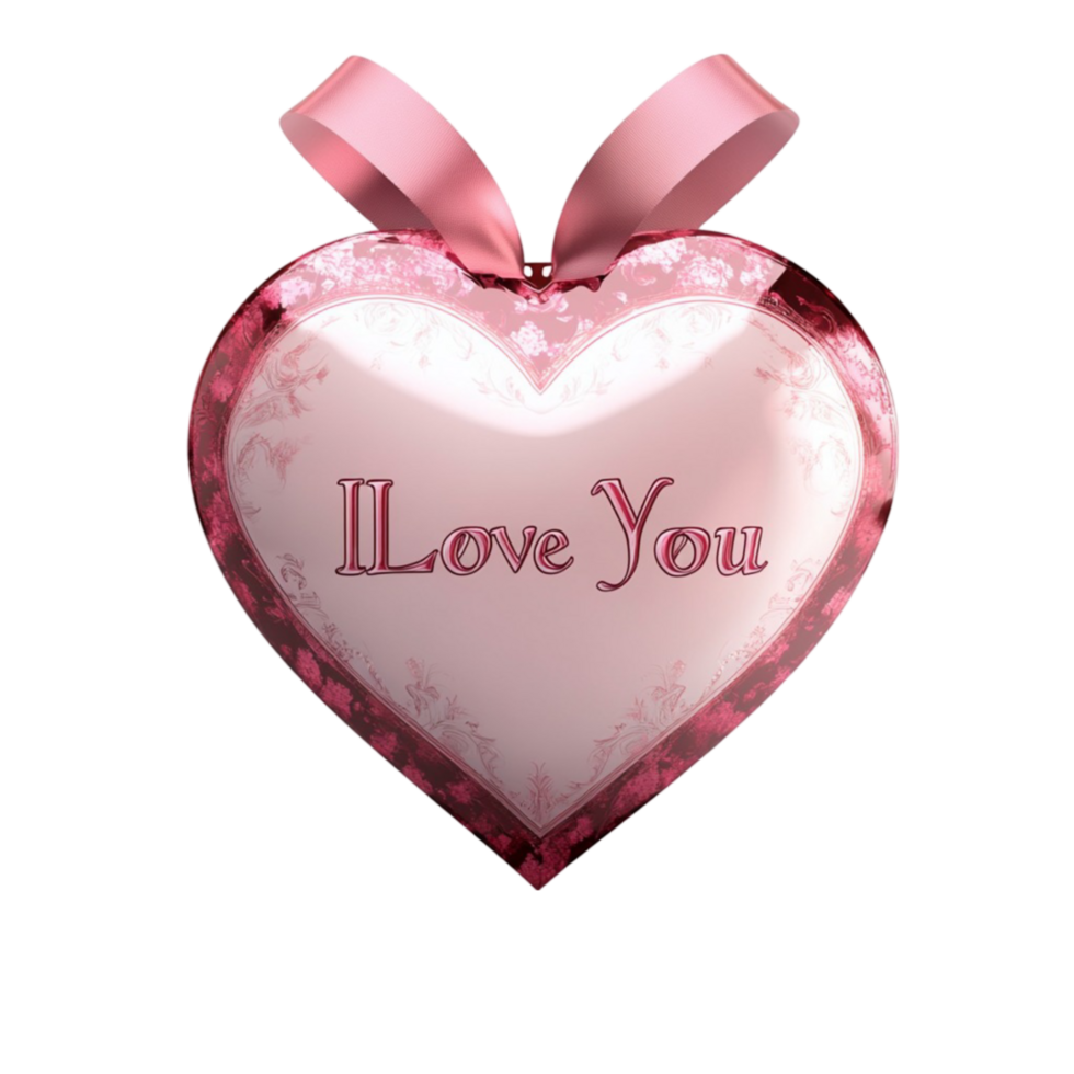 Love Heart Drawing on Transparent Backgroun png