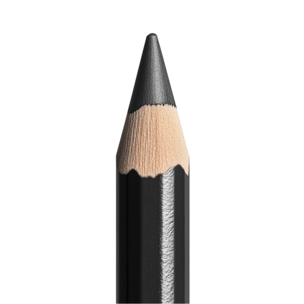 A black pencil with a black tip on a black background png