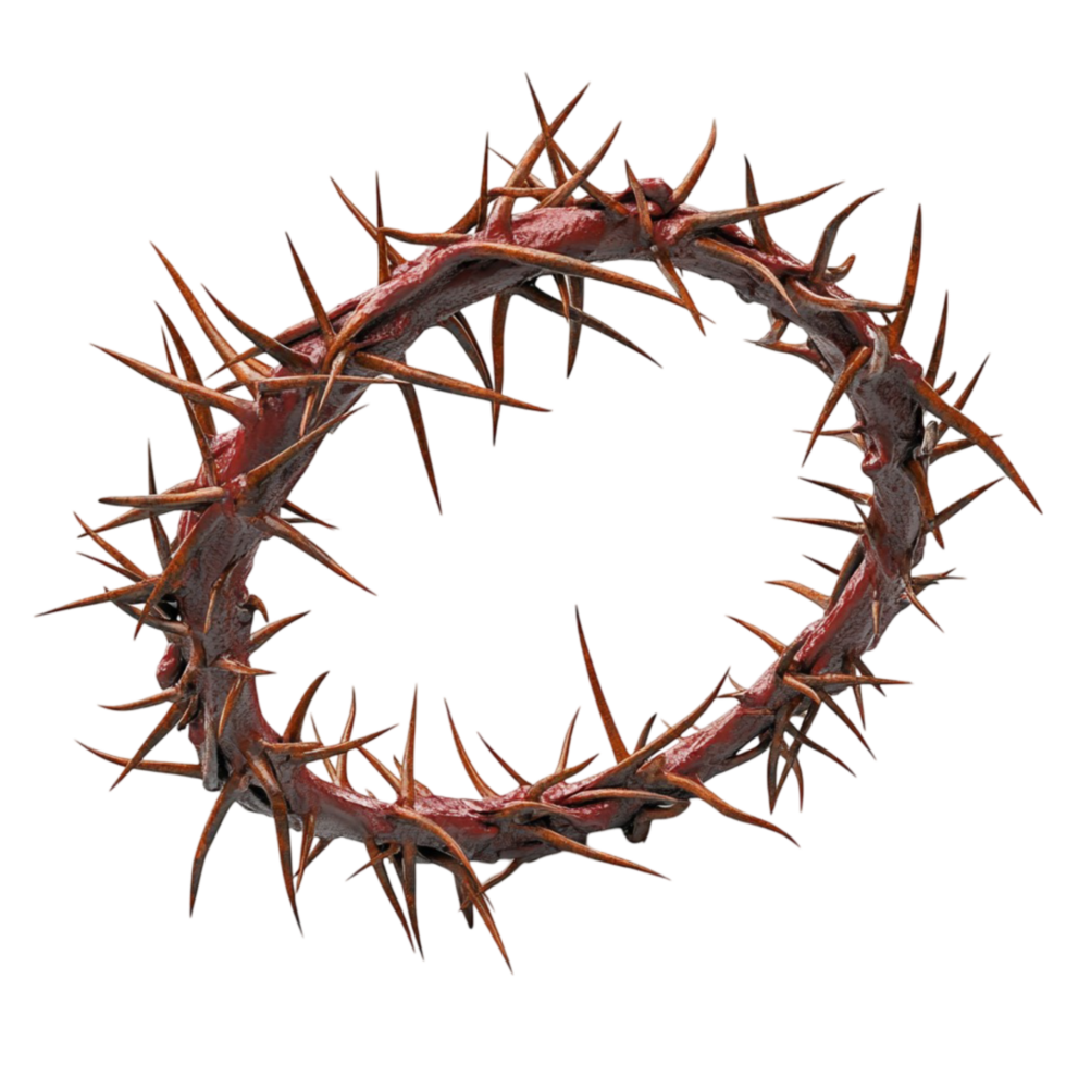 Crown of Thorns Design on Transparent Background png