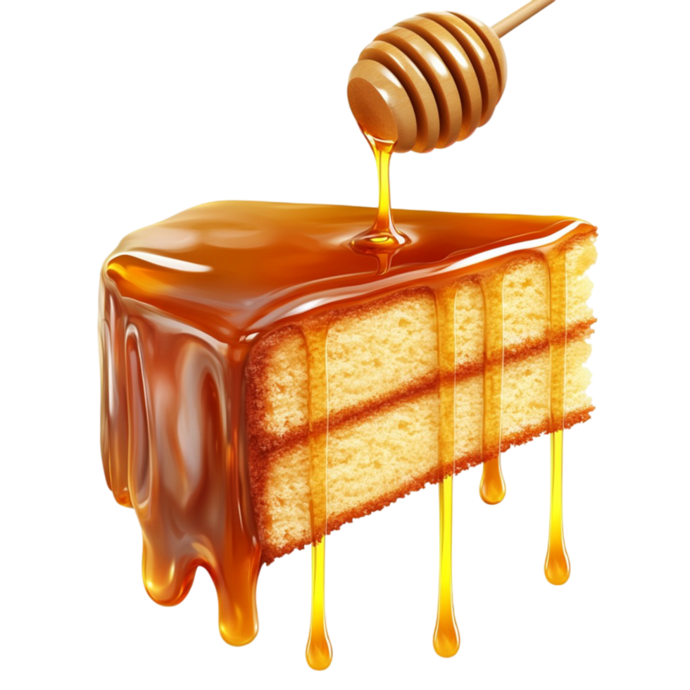 Cake with honey and syrup png