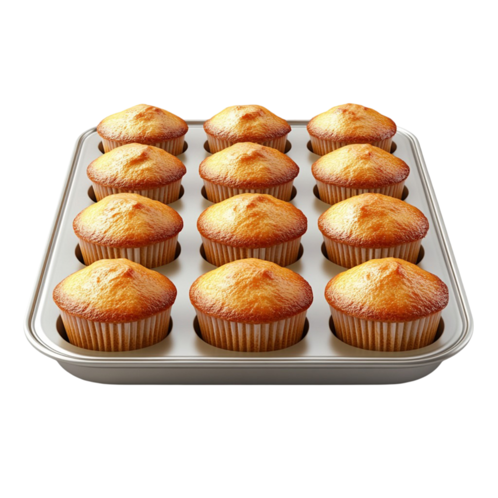 Freshly Baked Muffins on Transparent Background png