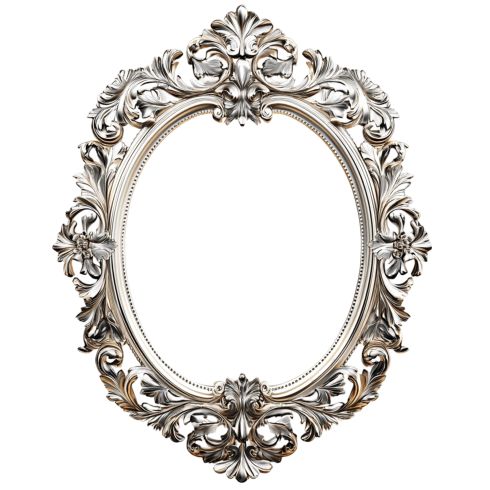 Decorative Frame Design on Transparent Background png