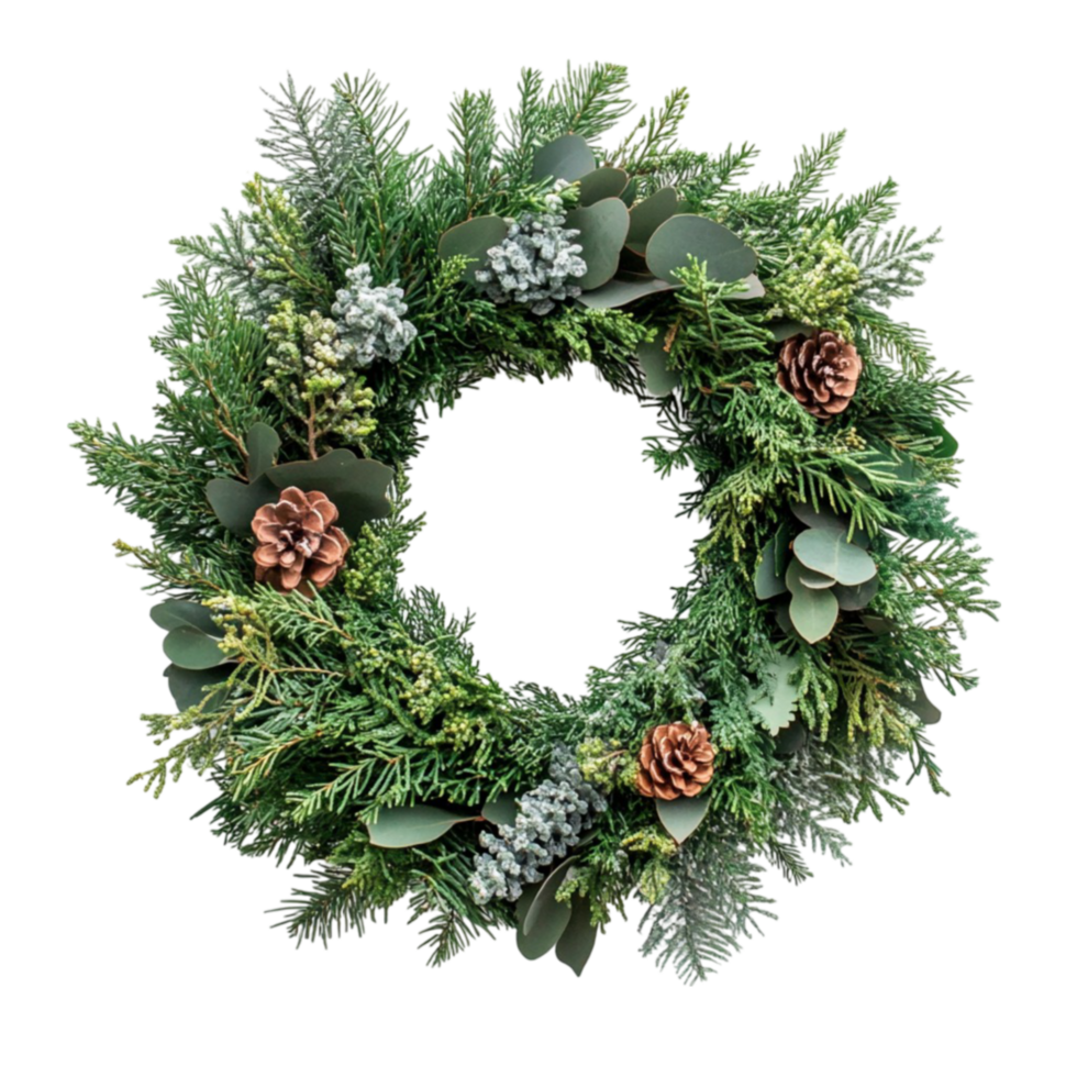 Snowflakes Frame on Transparent Background png