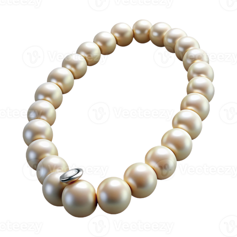 Pearl Necklace on a Gradient Background png