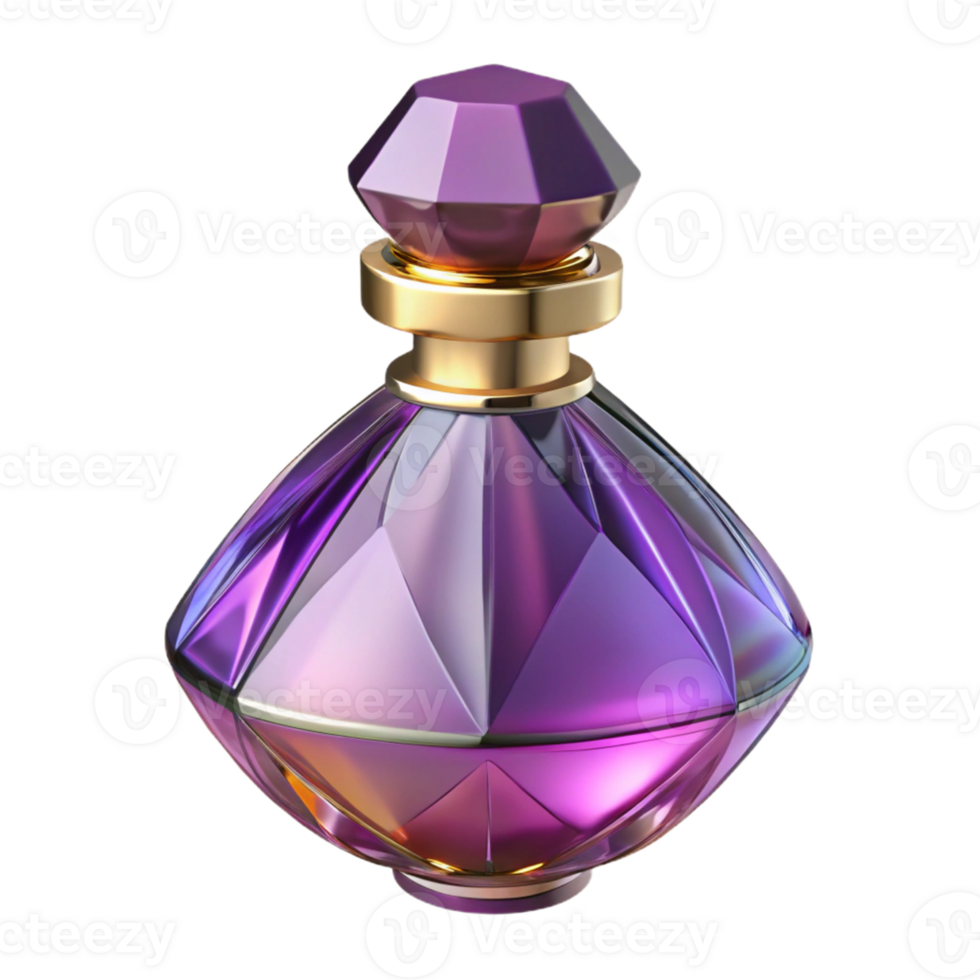 Purple Diamond Perfume Bottle png