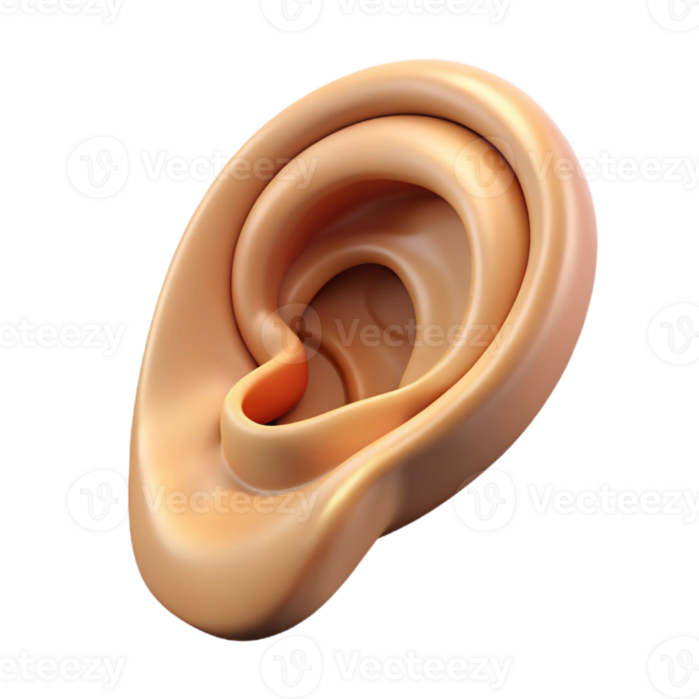 Abstract Ear 3D Render png