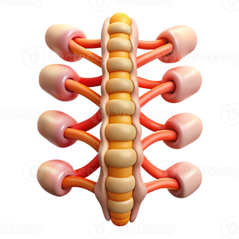3D Render of Interconnected Tubes png