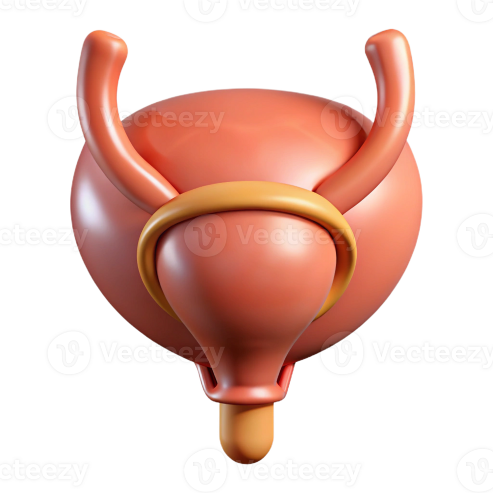3D Render of Human Bladder png