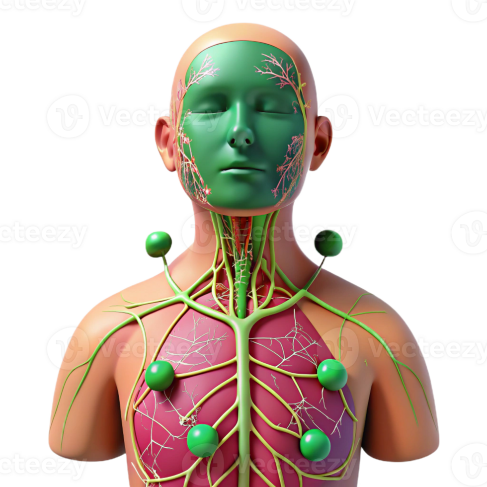 Human Lymph Node Anatomy Illustration png