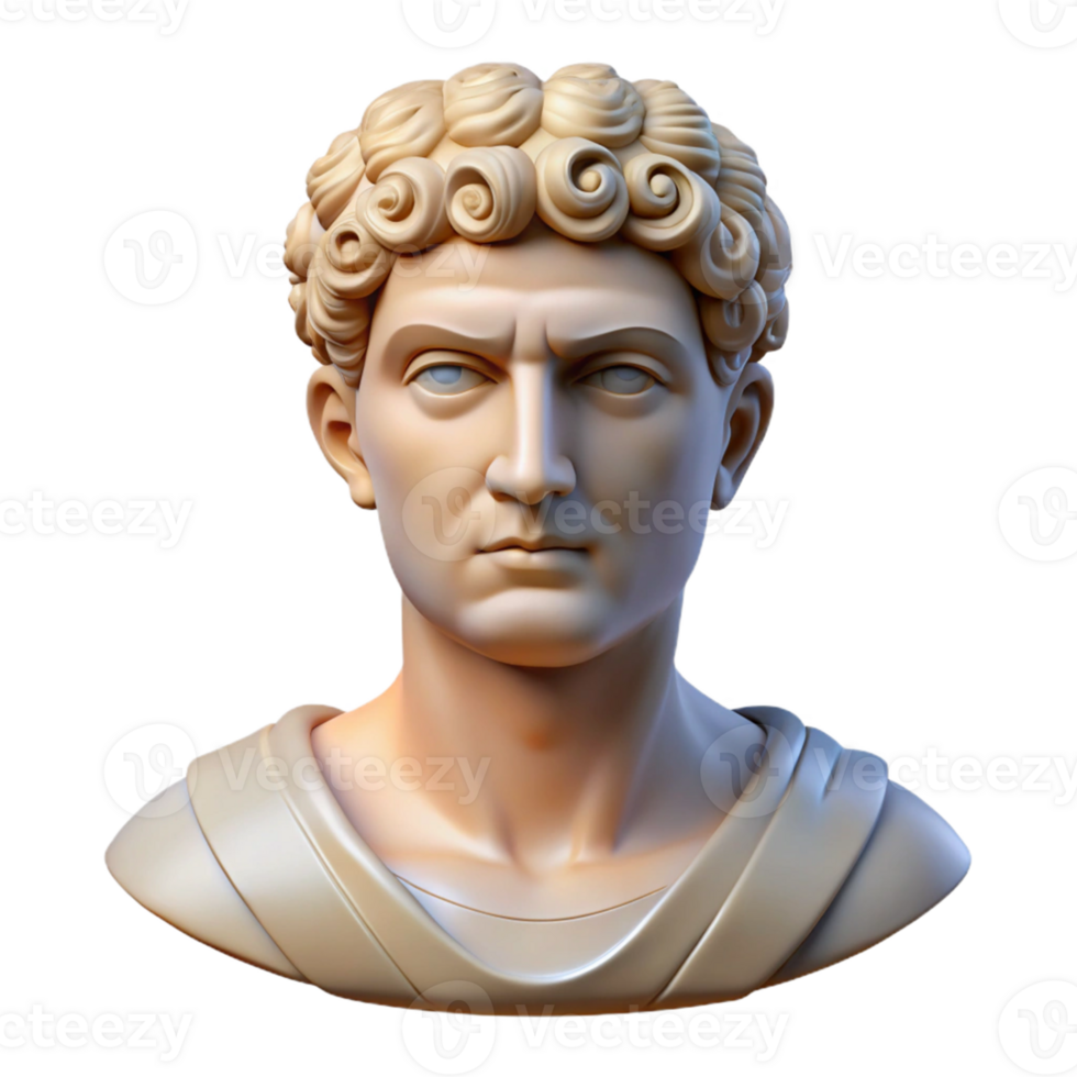 Ancient Greek Bust Sculpture png