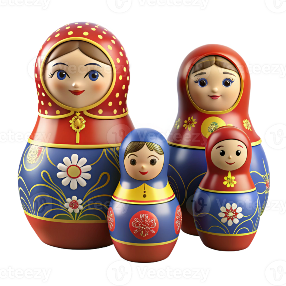 Russian Nesting Dolls Set png