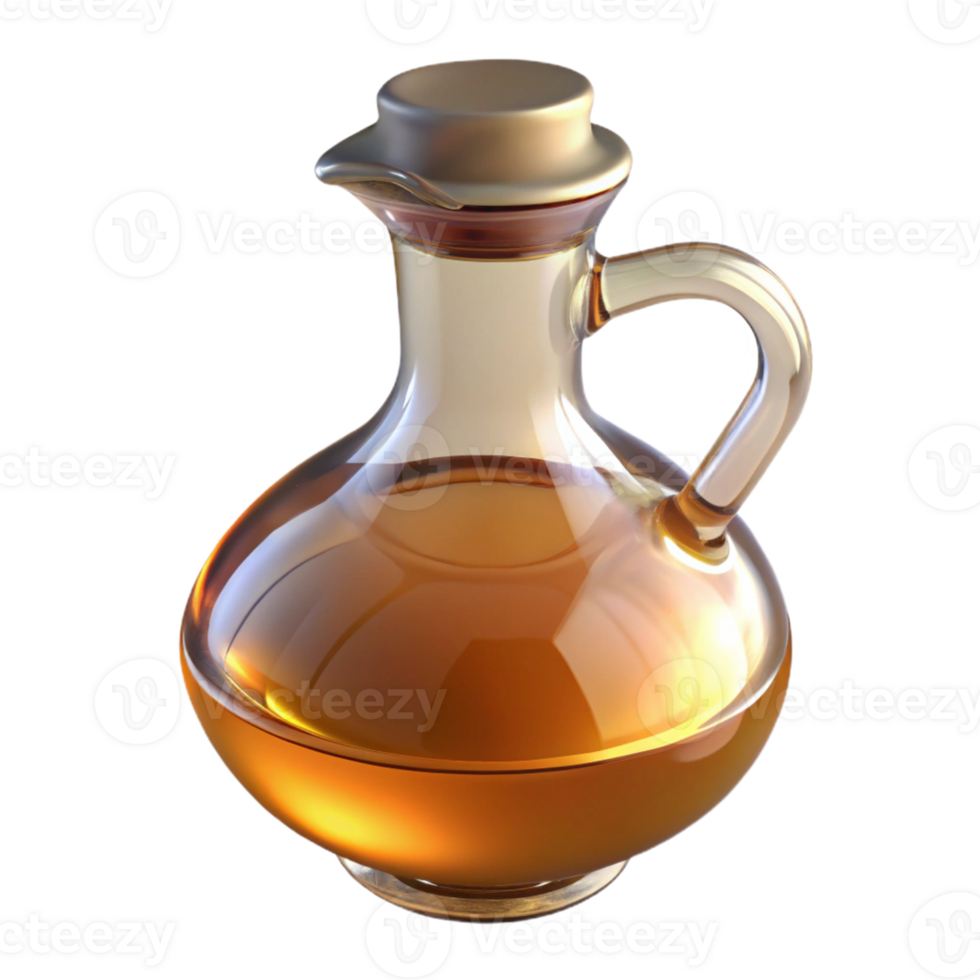 Glass Bottle of Golden Liquid png