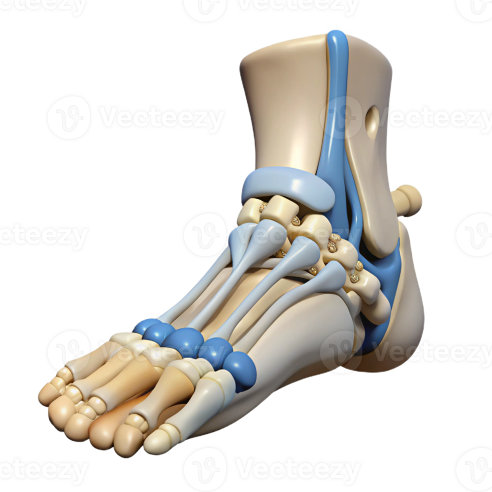 Human Foot Anatomy 3D Model png