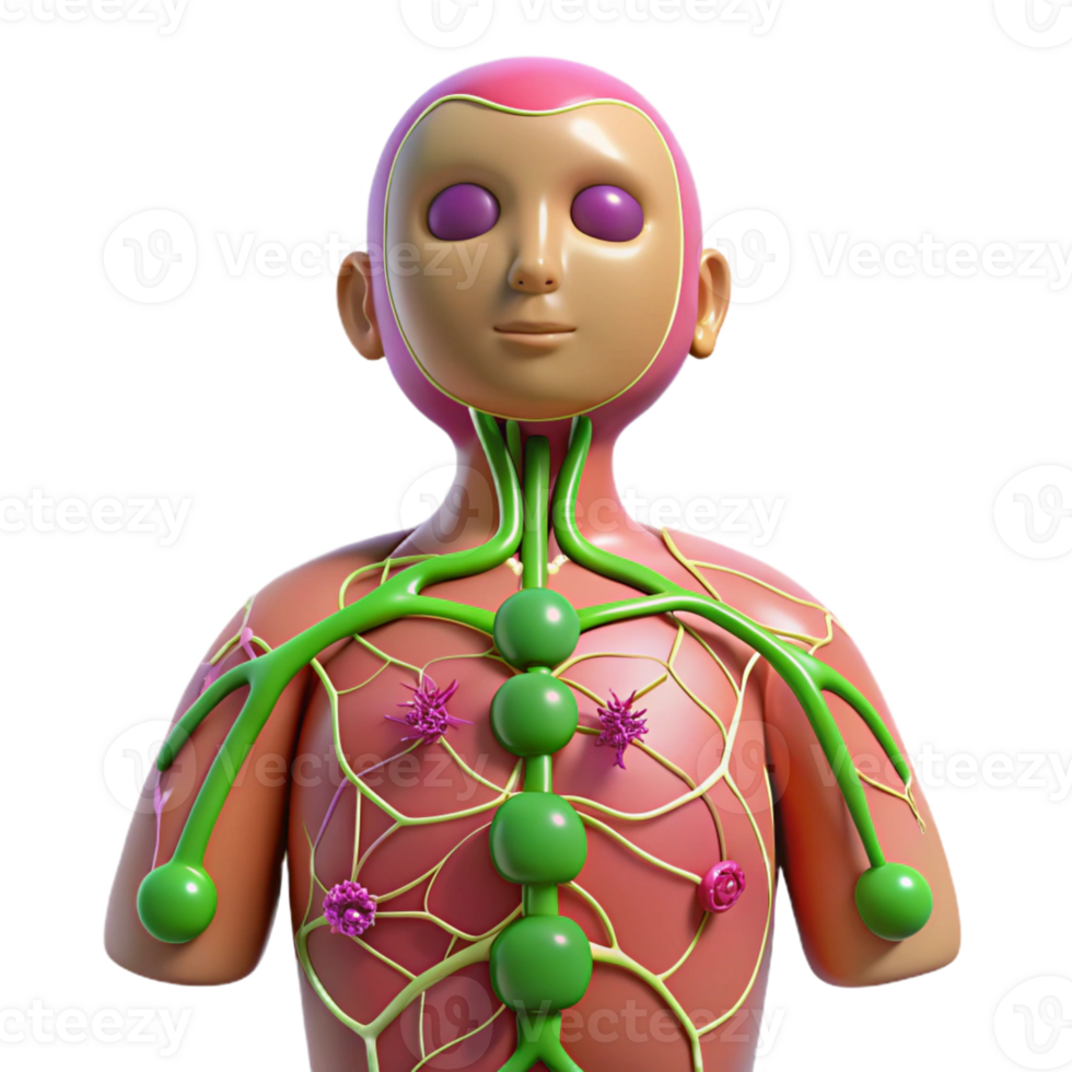 Lymph Node Anatomy Illustration png