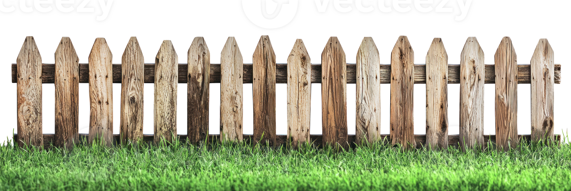 a wooden fence with grass in front of it png
