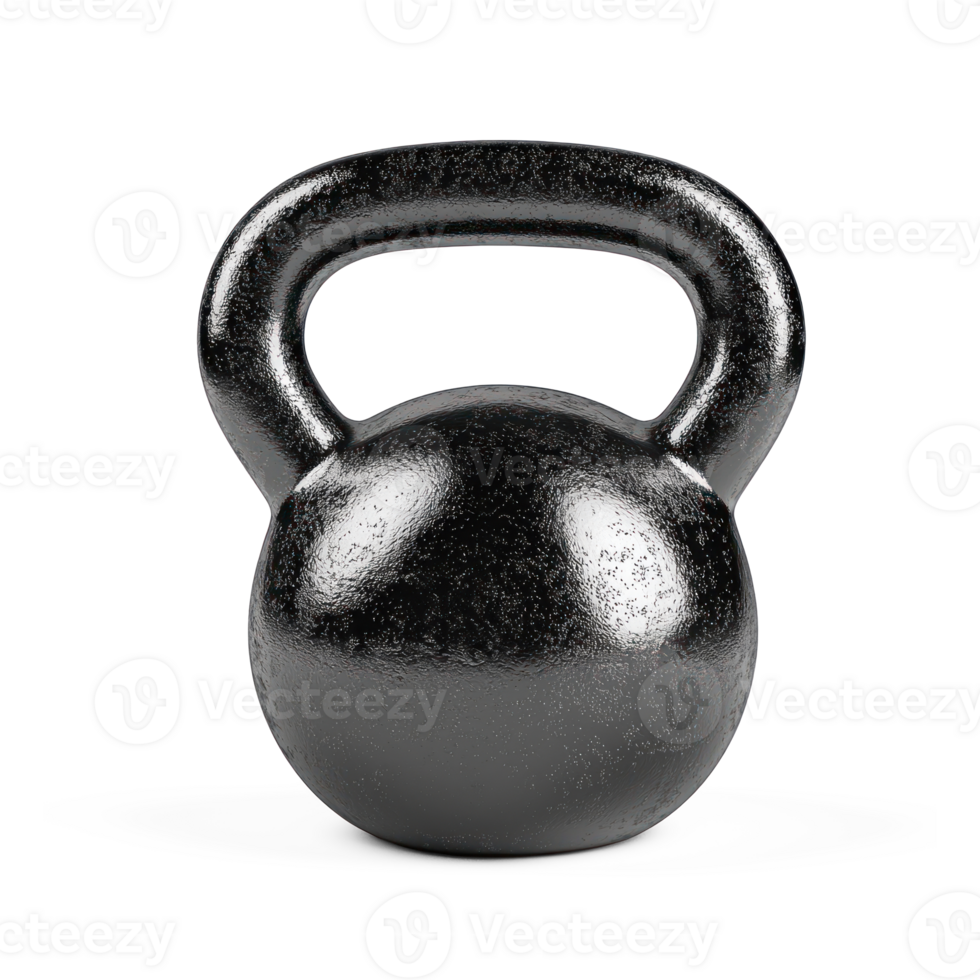 Kettlebell 3d isolate on transparent background png