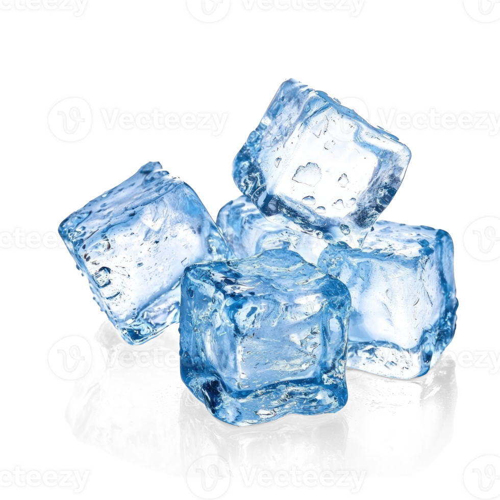 ice cubes on a transparent background png