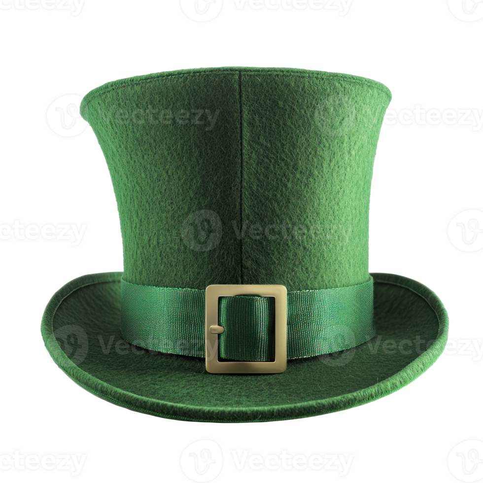 St Patricks Day Hats front view isolate on transparent background png