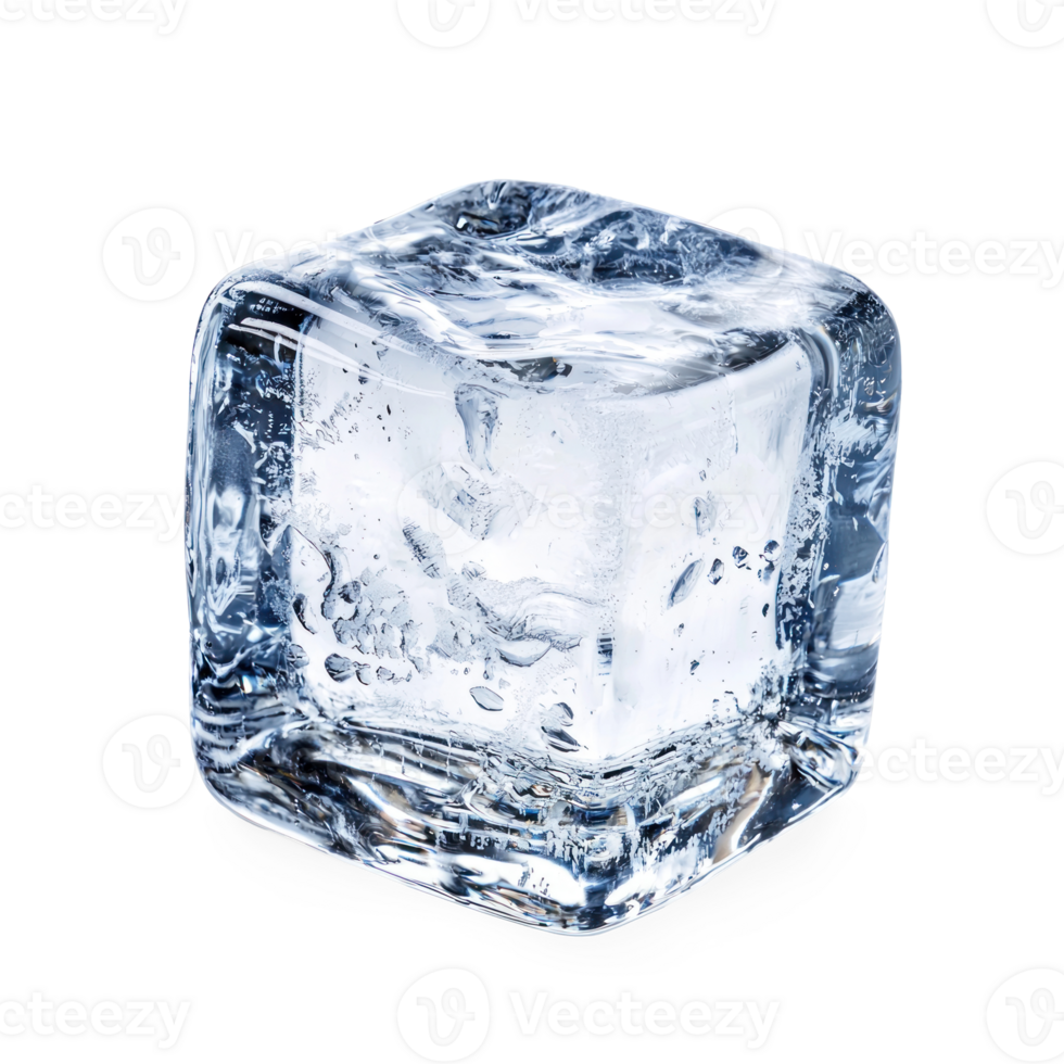 Ice cube isolate on transparent background png