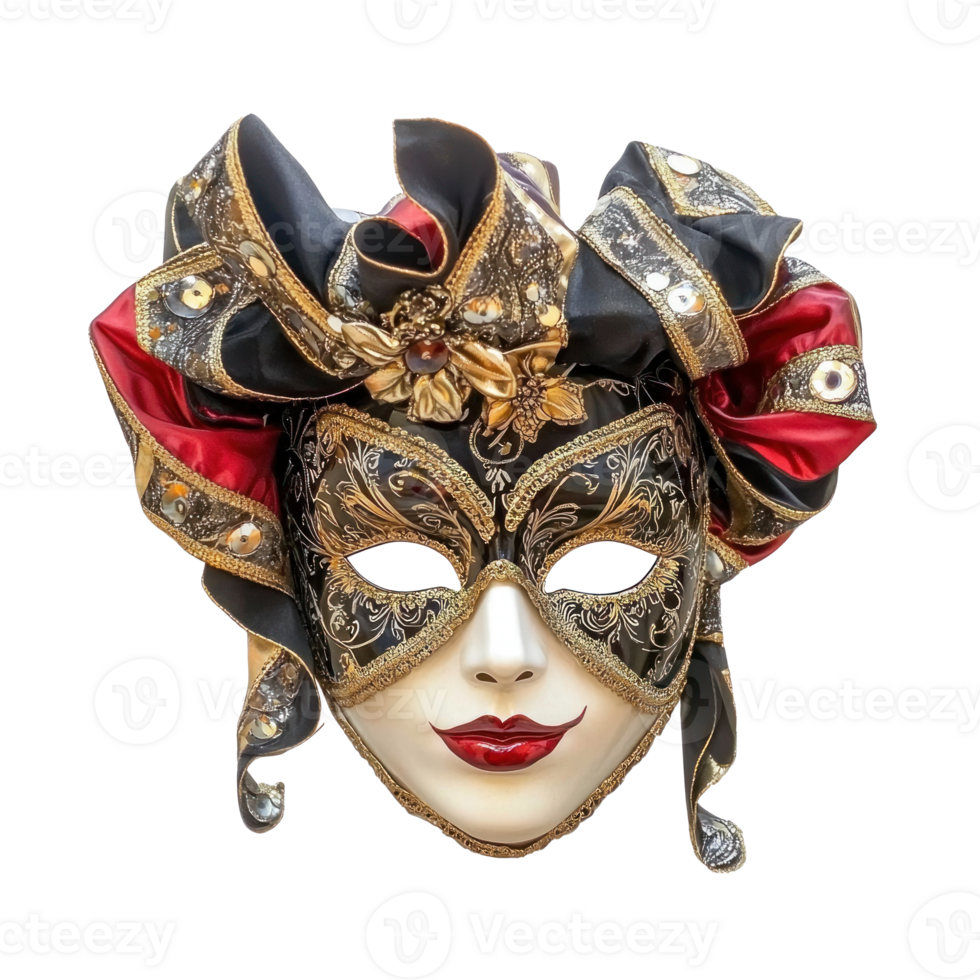 beautiful Venetian Mask isolate on transparent background png