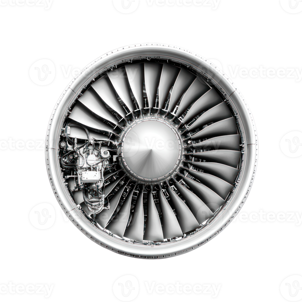 A jet engine isolate on transparent background png