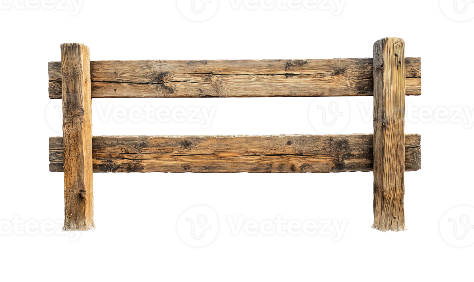 Wooden Fence isolate on transparent background png
