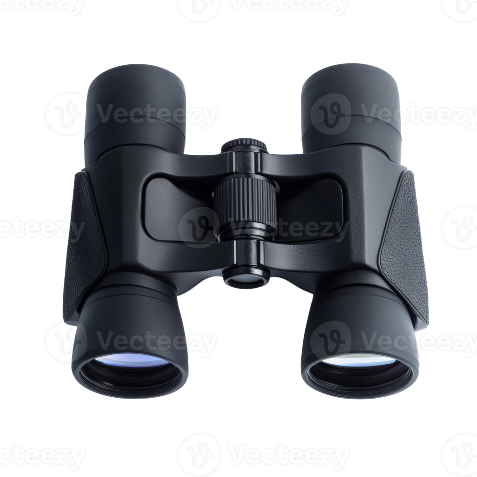 Modern binocular front view isolate on transparent background png