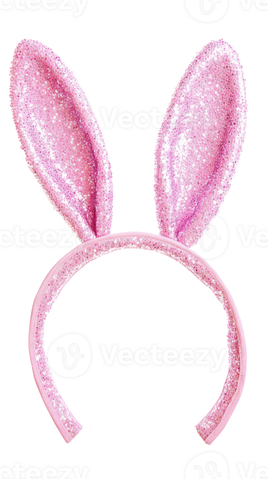 Bunny Ears headband, easter concept isolate on transparent background png