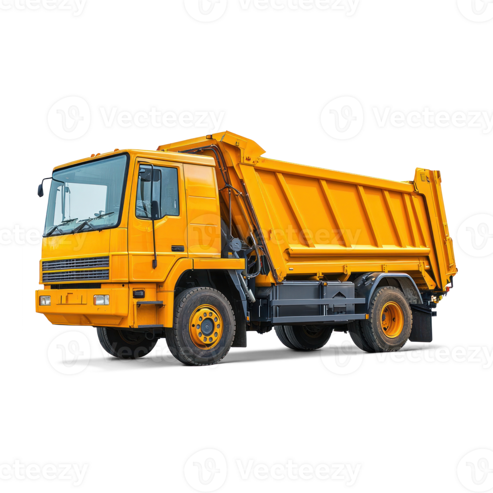 Garbage trucks isolate on transparent background png