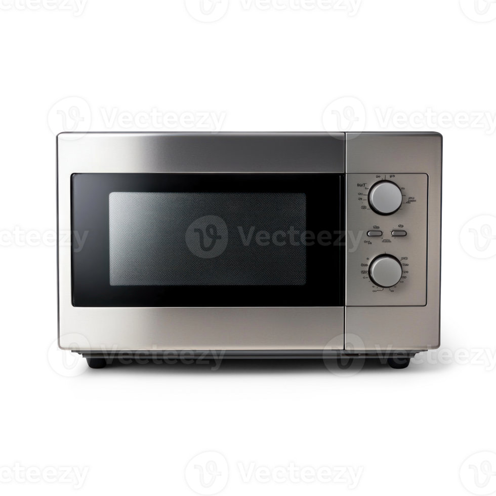 Modern Microwave oven front view isolate on transparent background png