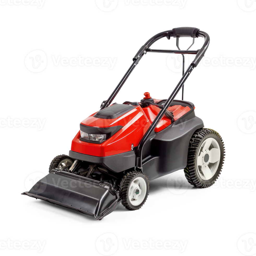 Modern lawn mower isolate on transparent background png