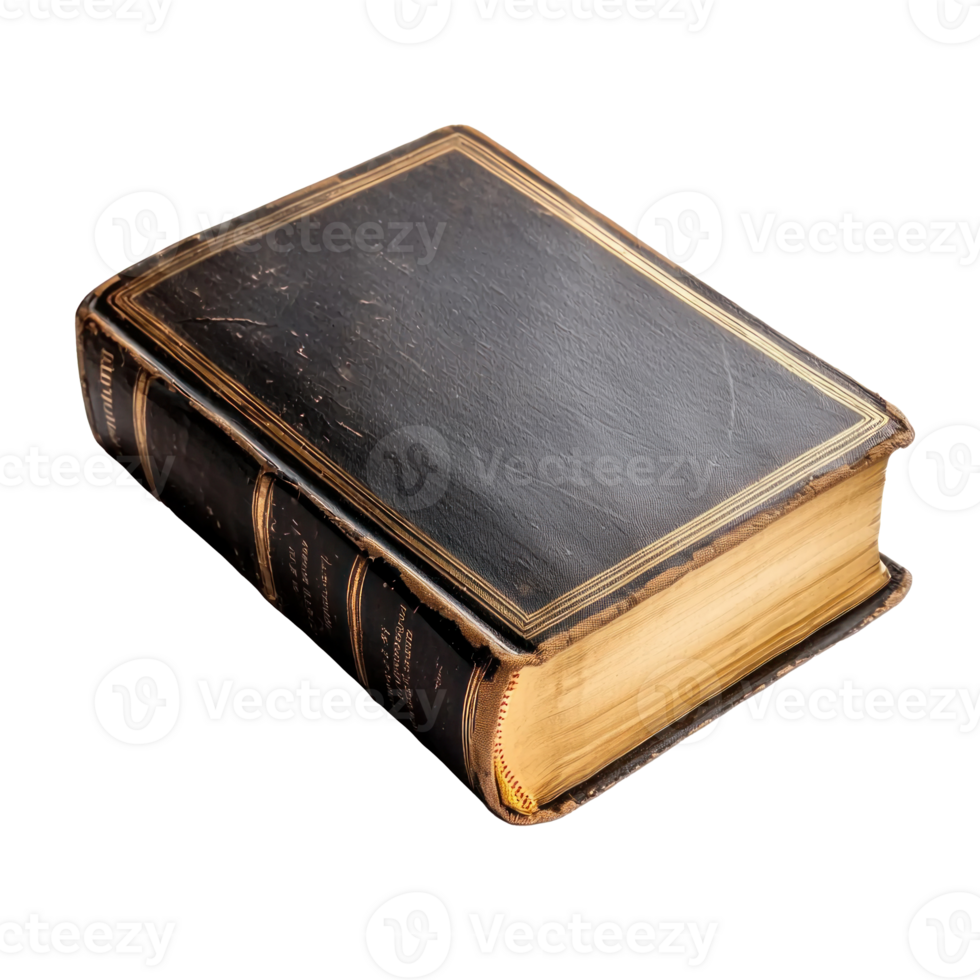 Holy bible book top view isolate on transparent background png