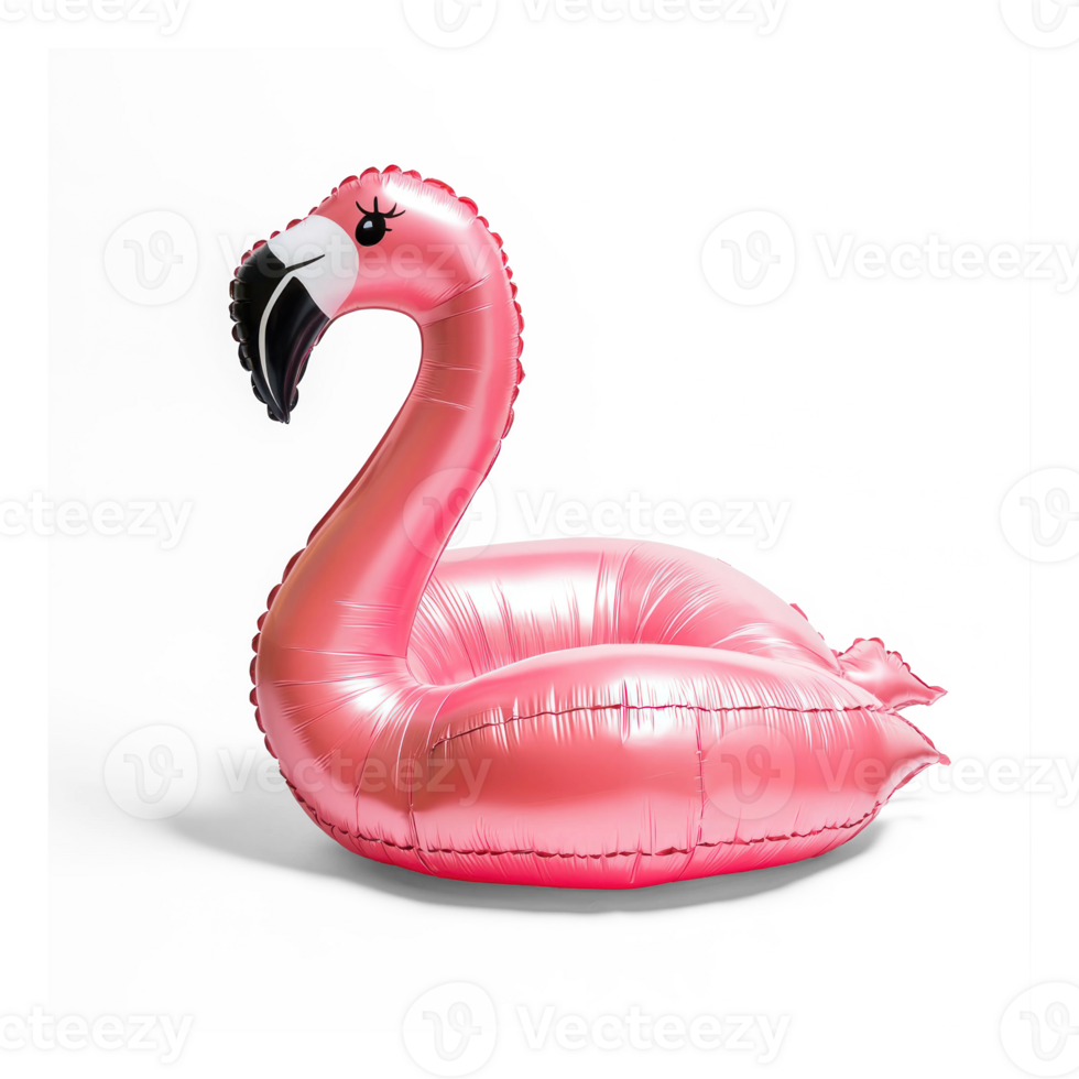 Inflatable flamingo isolate on transparent background png