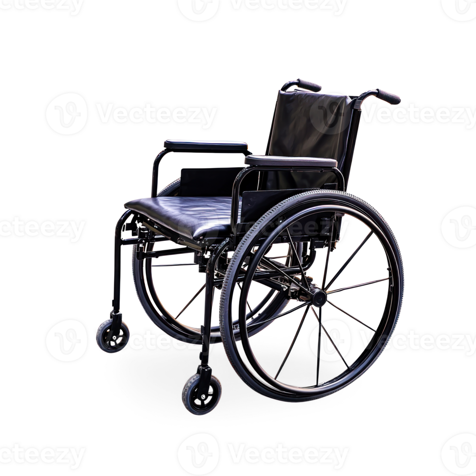 Wheel chair side view isolate on transparent background png