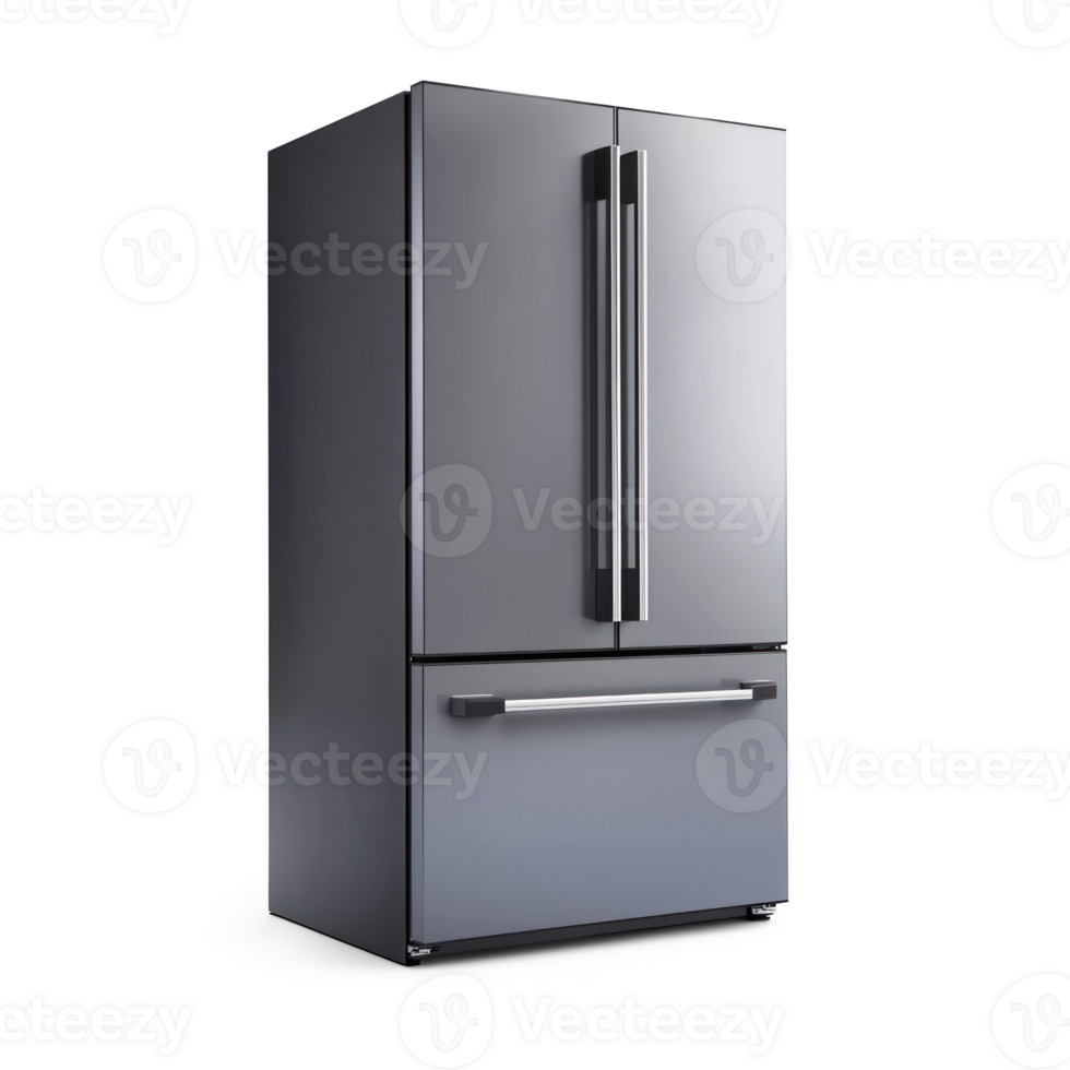Modern fridge isolate on transparent background png