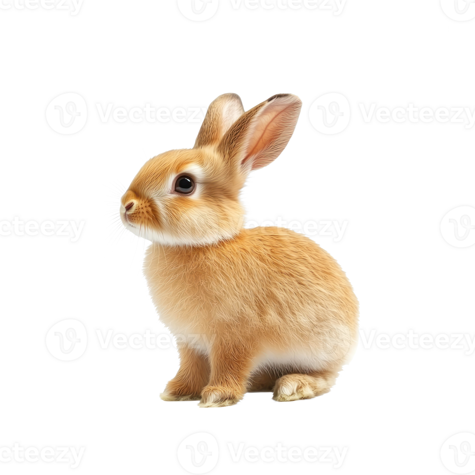 Rabbit standing isolate on transparent background png