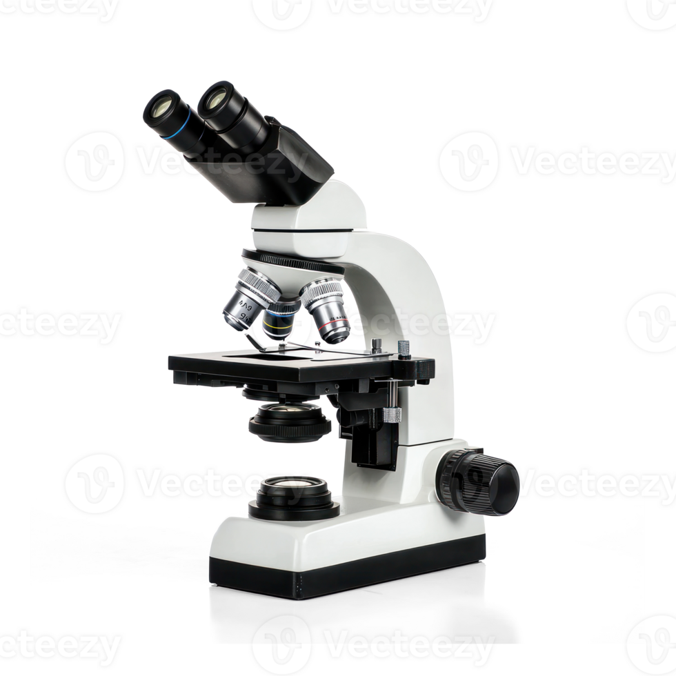 Modern technology Microscope isolate on transparent background png
