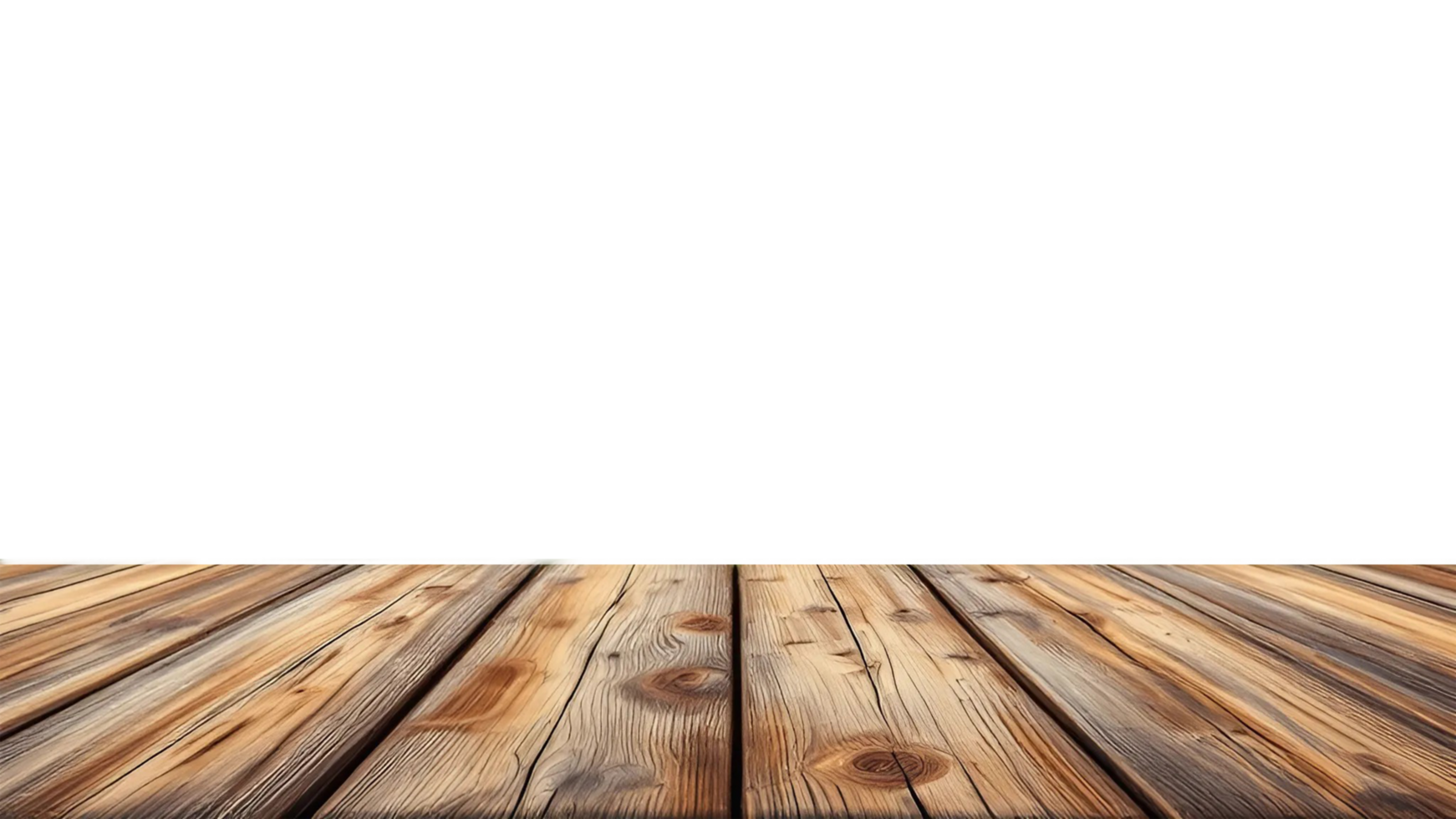 Front view Surface Brown empty wooden table with transparent background png
