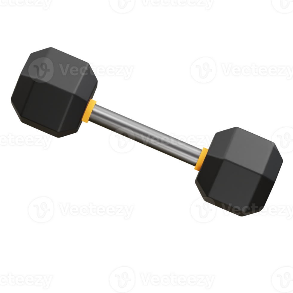 Dumbbell 3D icon illustration png